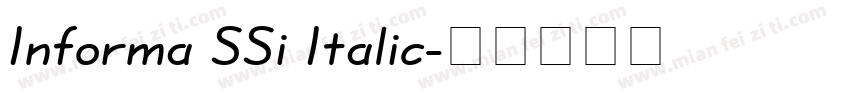 Informa SSi Italic字体转换
